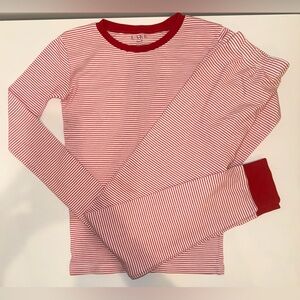 LAKE Sz 12 Classic Striped Long Sleeve Pajama Set